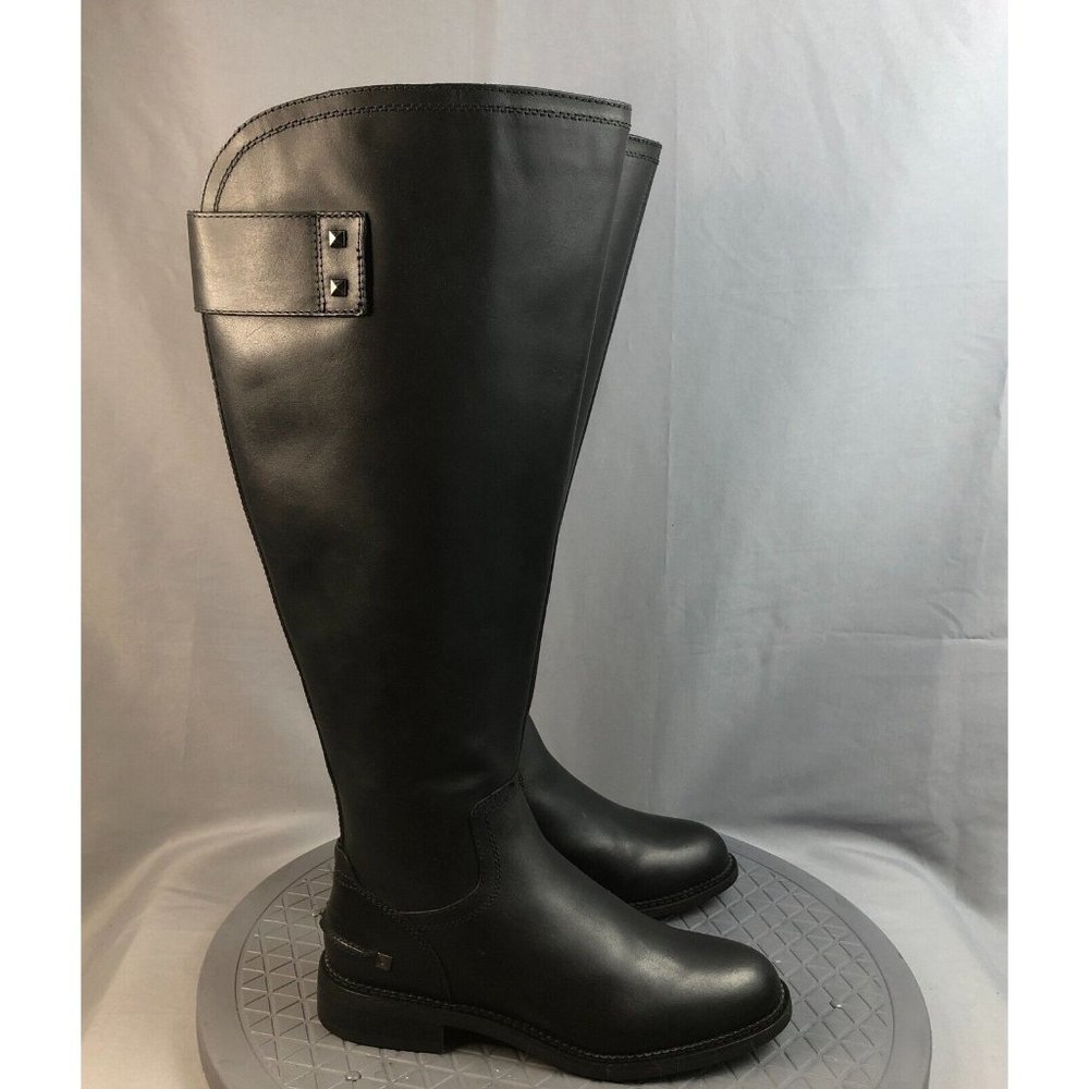 Franco Sarto Henrietta Womens Size 5.5 Wide Calf Black Leather Tall Boots